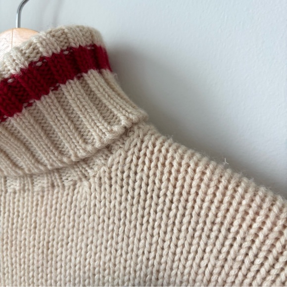 Vintage Polo Ralph Lauren Colorblock Cookie Patch 100% Wool Ski Sweater Men’s M - Picture 5 of 9